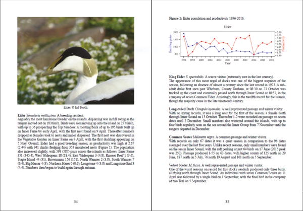 Costal Wildlife 2016 Booklet - inside view