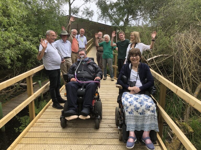 NHSN members opening the brand new boardwalk