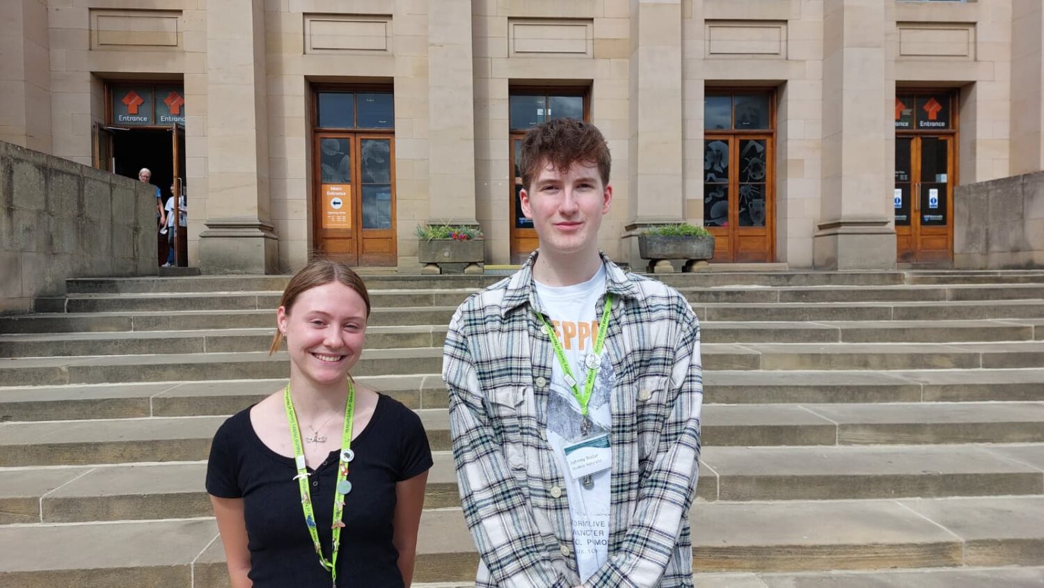 Students Evie and Johnny